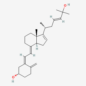 molecular formula C27H40O2 B10774921 25-hydroxy-16,17,23,24-tetradehydrovitamin D3/25-hydroxy-16,17,23,24-tetradehydrocholecalciferol 