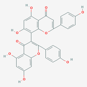 molecular formula C30H18O10 B010775 3,8'-Biapigenin CAS No. 101140-06-1