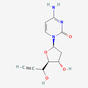 molecular formula C11H13N3O4 B10775058 5'-Ethynyl-2'-deoxycytidine 