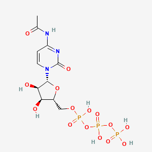 molecular formula C11H18N3O15P3 B10775272 N4-Acetylcytidine triphosphate 