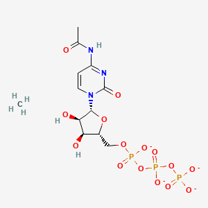 molecular formula C12H18N3O15P3-4 B10775346 ac4CTP (sodium) 