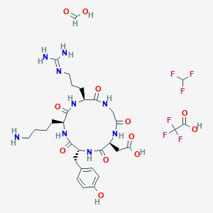 molecular formula C31H45F6N9O12 B10775356 Cyclo(RGDyK) 