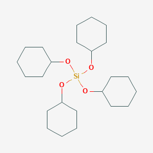 molecular formula C24H44O4Si B107755 Silicic acid (H4SiO4), tetracyclohexyl ester CAS No. 15717-29-0