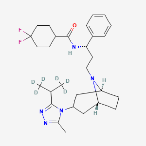 molecular formula C29H41F2N5O B10775544 Maraviroc-d6 