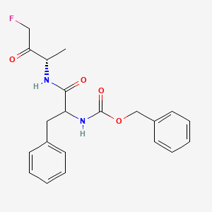 molecular formula C21H23FN2O4 B10775747 (Rac)-Z-FA-FMK 