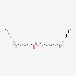 molecular formula C36H68O4Zn B10775791 (Z)-octadec-9-enoic acid;zinc 