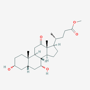 molecular formula C25H40O5 B107759 12-Ketochenodeoxycholic acid methyl ester CAS No. 10538-64-4