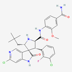 molecular formula C30H30Cl2FN5O4 B10776112 RO 2468 