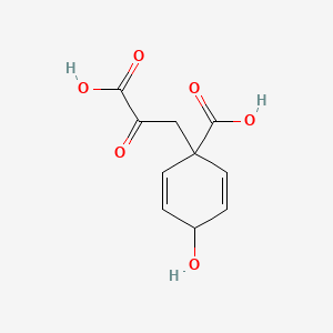 molecular formula C10H10O6 B10776367 Prephenic acid CAS No. 87664-40-2
