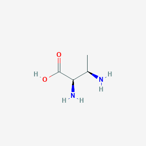 molecular formula C4H10N2O2 B10776392 (2r,3r)-2,3-diaminobutanoic Acid CAS No. 25023-78-3