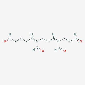 molecular formula C15H20O4 B10776434 Undeca-3,7-Diene-1,3,7,11-Tetracarbaldehyde 