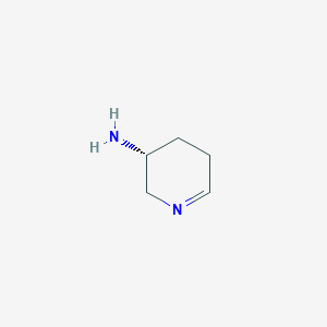 molecular formula C5H10N2 B10776500 (3S)-2,3,4,5-Tetrahydropyridin-3-amine 