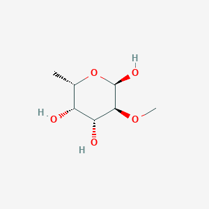 molecular formula C7H14O5 B10776519 6-Deoxy-2-O-methyl-alpha-L-galactopyranose CAS No. 1887228-22-9