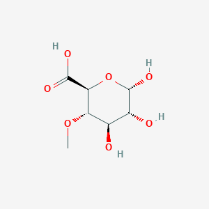 molecular formula C7H12O7 B10776600 4-O-Methyl-alpha-D-glucuronic acid 