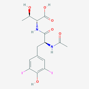 molecular formula C15H18I2N2O6 B10776689 N-alpha-Acetyl-3,5-diiodotyrosyl-D-threonine 