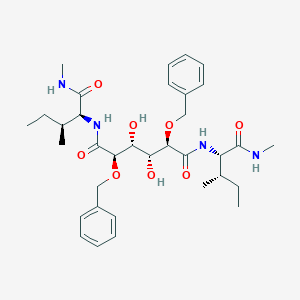 molecular formula C34H50N4O8 B10776838 N,N-[2,5-O-[Dibenzyl]-glucaryl]-DI-[isoleucyl-amido-methane] 