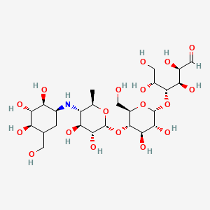 molecular formula C25H45NO18 B10776942 Dihydroacarbose CAS No. 85382-75-8