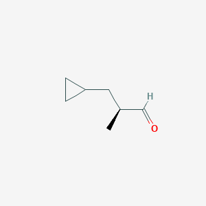 molecular formula C7H12O B10776958 2-Cyclopropylmethylenepropanal 