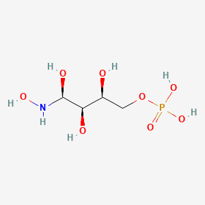 molecular formula C4H12NO8P B10776969 L-Threonohydroxamate 4-phosphate 