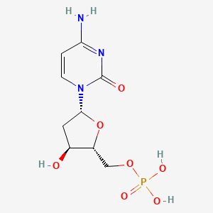 molecular formula C9H14N3O7P B10776988 2'-Deoxycytidine-5'-Monophosphate CAS No. 25609-92-1