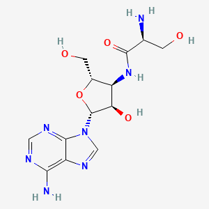 molecular formula C13H19N7O5 B10776993 Serine-3'-aminoadenosine 