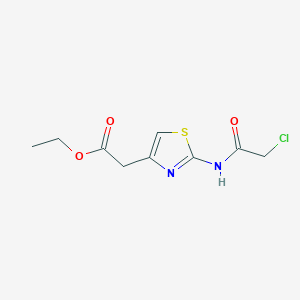 molecular formula C9H11ClN2O3S B010777 Ethyl {2-[(chloroacetyl)amino]-1,3-thiazol-4-yl}acetate CAS No. 19749-93-0