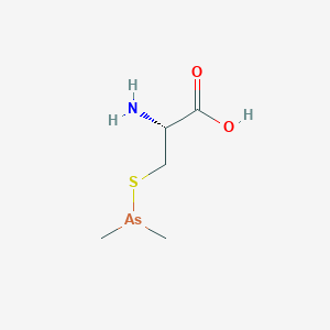 molecular formula C5H12AsNO2S B10777049 S-(Dimethylarsenic)Cysteine 