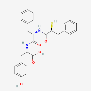 molecular formula C27H28N2O5S B10777056 (2-Sulfanyl-3-phenylpropanoyl)-phe-tyr 