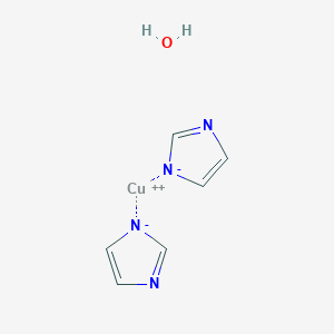 molecular formula C6H8CuN4O B10777092 copper;imidazol-3-ide;hydrate 
