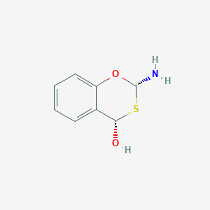molecular formula C8H9NO2S B10777123 (2S,4S)-2-amino-4H-1,3-benzoxathiin-4-ol 