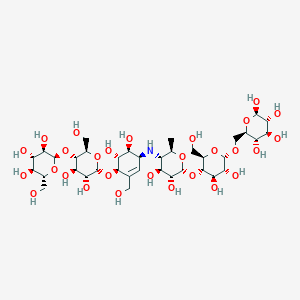 molecular formula C37H63NO28 B10777131 Acarbose derived hexasaccharide 