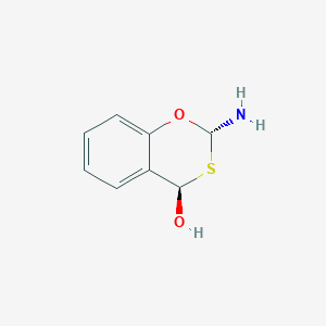molecular formula C8H9NO2S B10777213 2-Amino-4H-1,3-benzoxathiin-4-OL 