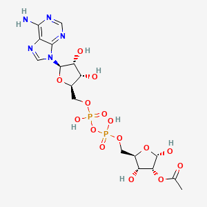 molecular formula C17H25N5O15P2 B10777299 2'-O-Acetyl adenosine-5-diphosphoribose 