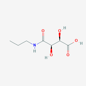 molecular formula C7H13NO5 B10777335 n-Propyl-tartramic acid 