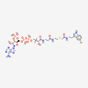 molecular formula C33H47BrN9O17P3S B10777381 CoA-S-acetyl 5-bromotryptamine 
