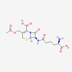 molecular formula C16H21N3O8S B10777433 Cephalosporin C CAS No. 39879-21-5