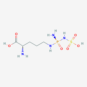 molecular formula C5H15N4O6PS B10777459 Ndelta-(N'-sulphodiaminophosphinyl)-L-ornithine 