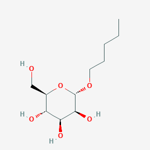 molecular formula C11H22O6 B10777543 O1-Pentyl-mannose 
