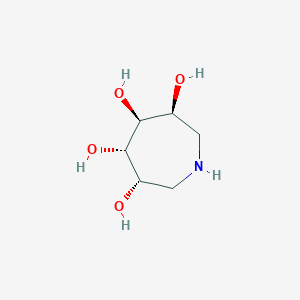 molecular formula C6H13NO4 B107776 (3S,4S,5S,6S)-Hexahydro-1H-azepine-3,4,5,6-tetrol CAS No. 16647-61-3