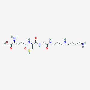 molecular formula C17H34N6O5S B10777622 Glutathionylspermidine CAS No. 33932-35-3