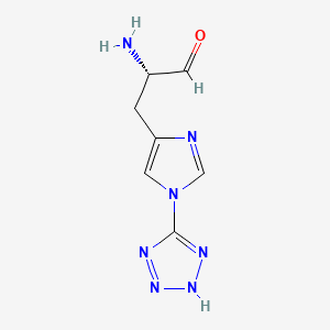 molecular formula C7H9N7O B10777800 Tetrazolyl Histidine 