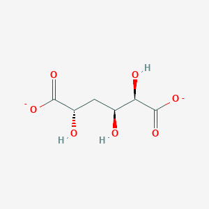 molecular formula C6H8O7-2 B10777850 4-deoxy-D-glucarate 