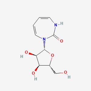 molecular formula C10H14N2O5 B10777891 1-beta-Ribofuranosyl-1,3-diazepinone 