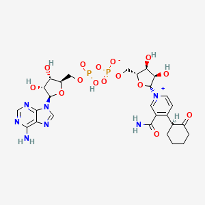 molecular formula C27H35N7O15P2 B10777932 Nicotinamide adenine dinucleotide cyclohexanone 
