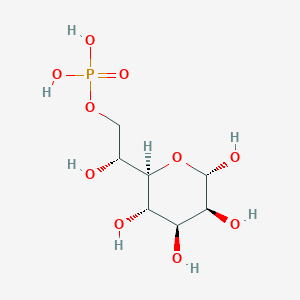 molecular formula C7H15O10P B10777997 D-glycero-alpha-D-manno-heptose 7-phosphate 