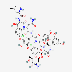 molecular formula C60H65Cl2N9O20 B10778035 Deglucobalhimycin 