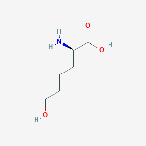 molecular formula C6H13NO3 B10778139 (2R)-2-amino-6-hydroxyhexanoic acid CAS No. 16509-61-8