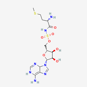 molecular formula C15H25N7O7S2 B10778463 5'-O-(L-methionylsulfamoyl)adenosine 