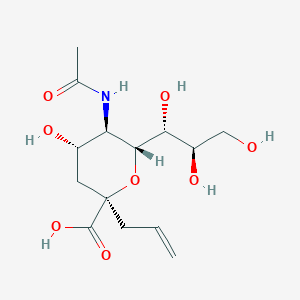 molecular formula C14H23NO8 B10778505 2-Propenyl-N-acetyl-neuramic acid 