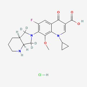 molecular formula C21H25ClFN3O4 B10778674 rac cis Moxifloxacin-d4 Hydrochloride 